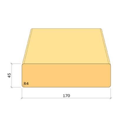 45X170 K-VIRKE C24 GRAN 3,6M