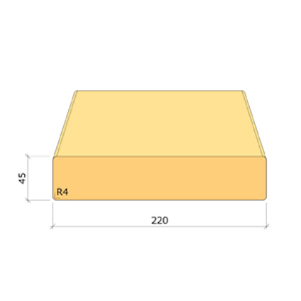 45X220 K-VIRKE C24 GRAN 3,6M