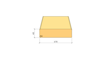 45X170 K-VIRKE C24 GRAN 3,6M