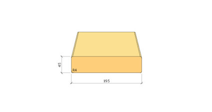 45X195 K-VIRKE C24 GRAN 3,6M