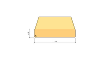 45X220 K-VIRKE C24 GRAN 3,6M