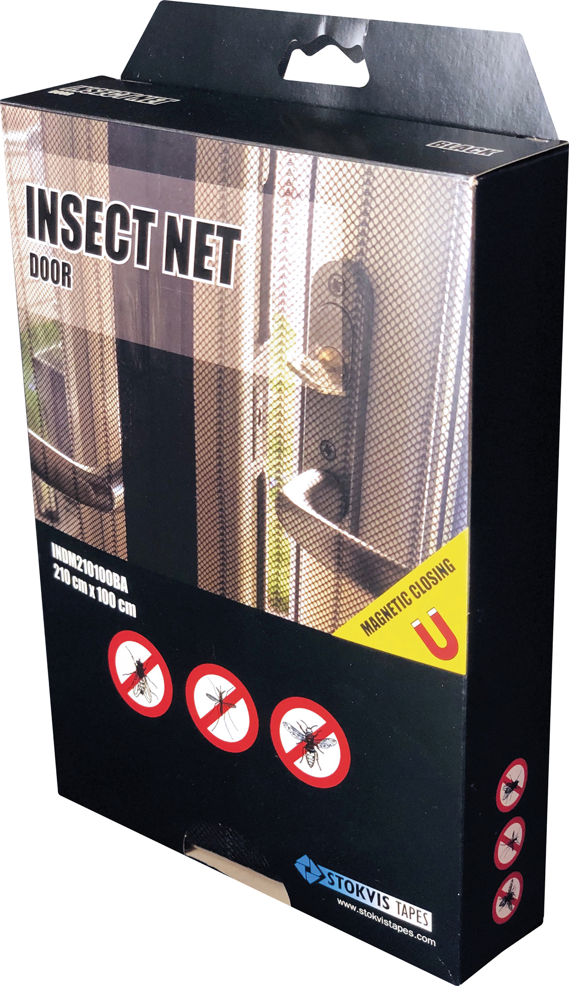 MYGGNÄT DÖRR, SVART 2100 MM X 1000 MM - Stokvis Tapes