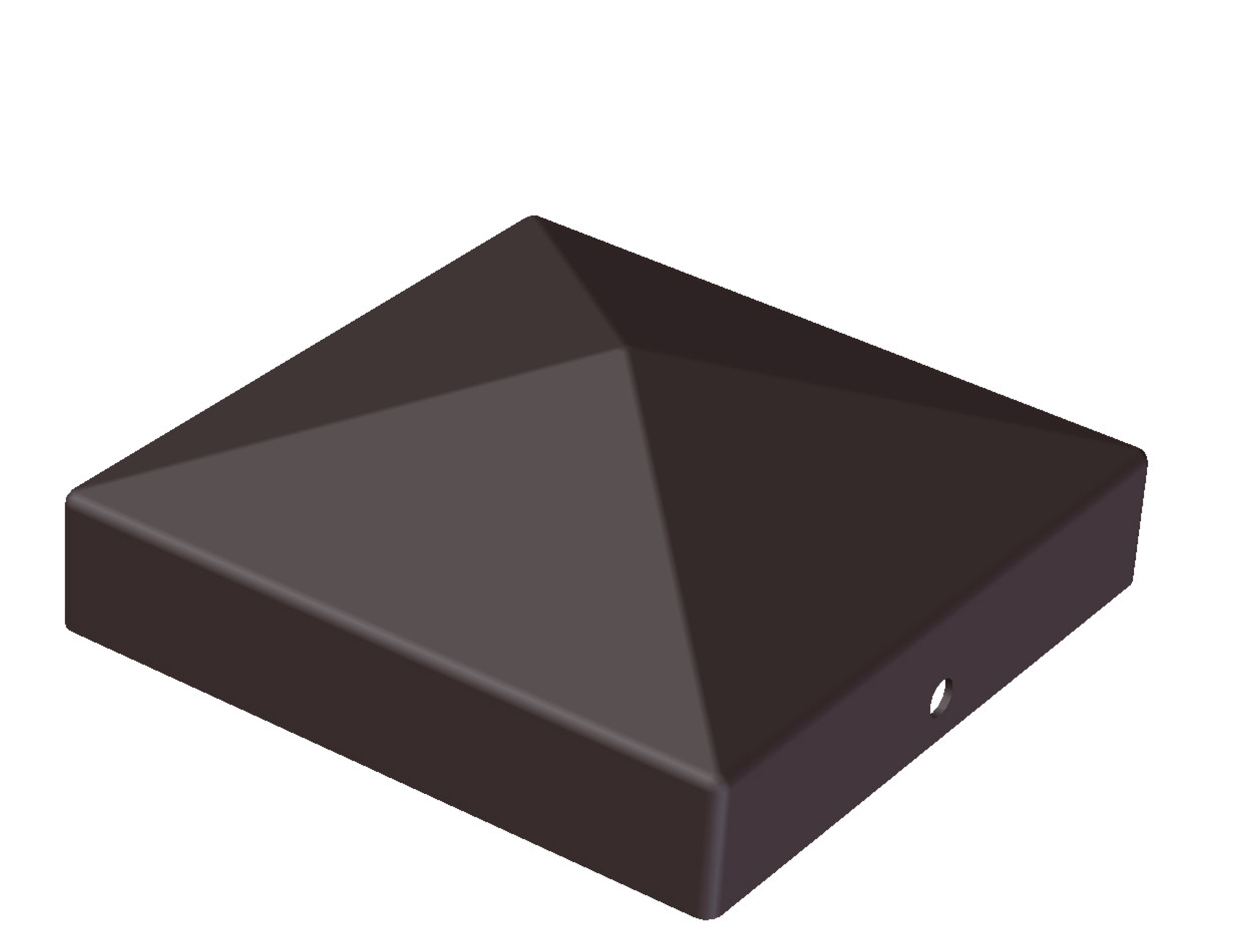 STOLPLOCK SVART 96X96 MM - Jabo