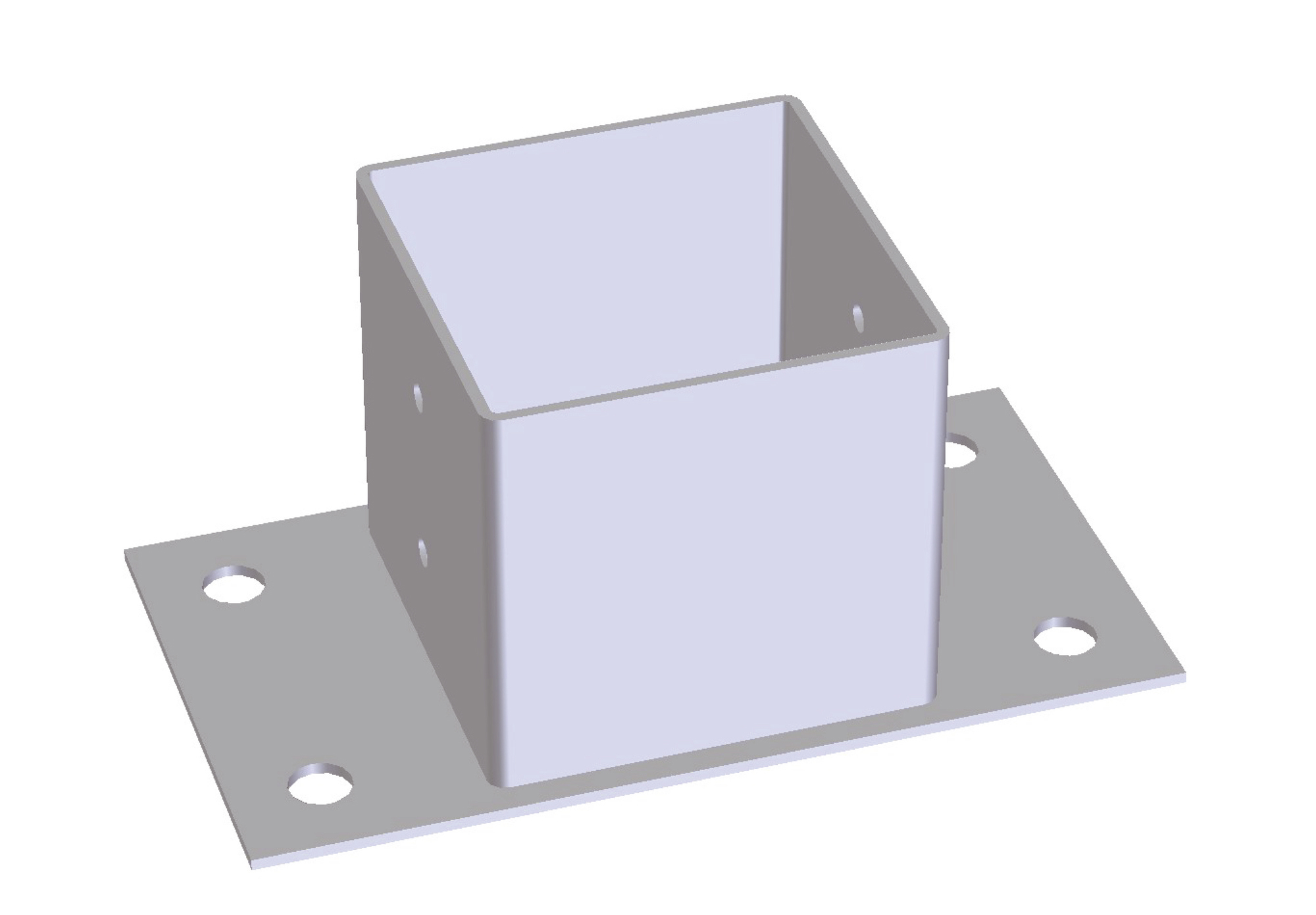 STOLPSKO GALVAD 96X96X70 MM - Jabo