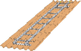 VÄGGSTEGE WIBE STÅL 1,5M  - W.steps