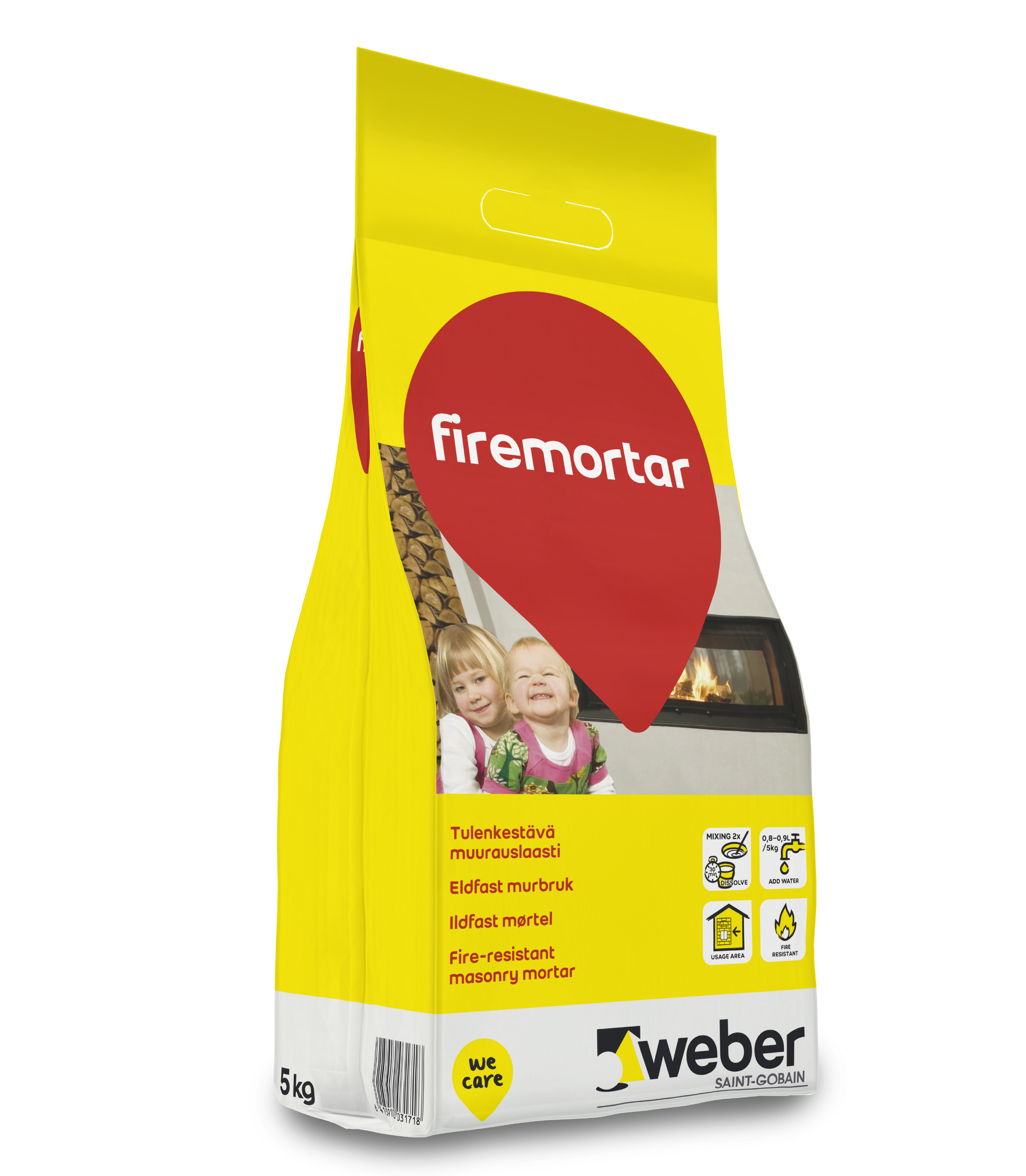 ELDFAST BRUK WEBER FIRE MORTAR 5 KG - Weber