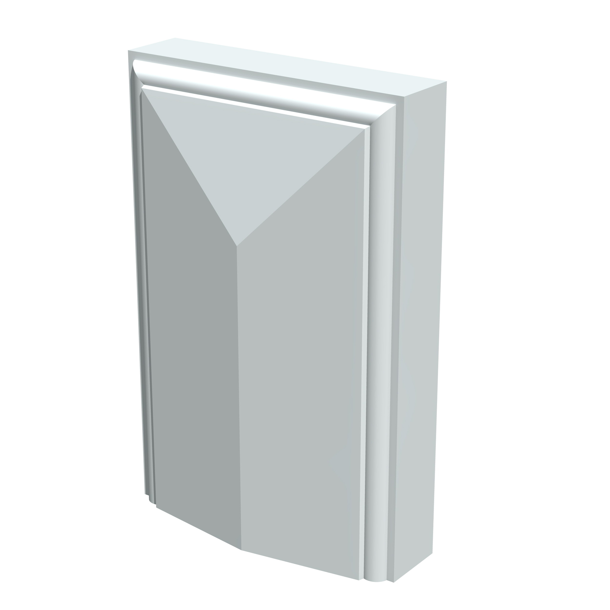 GOLVKLOSS FÖR FODER VITMÅLAD S 0502-Y 33X99X150 MM - Moelven