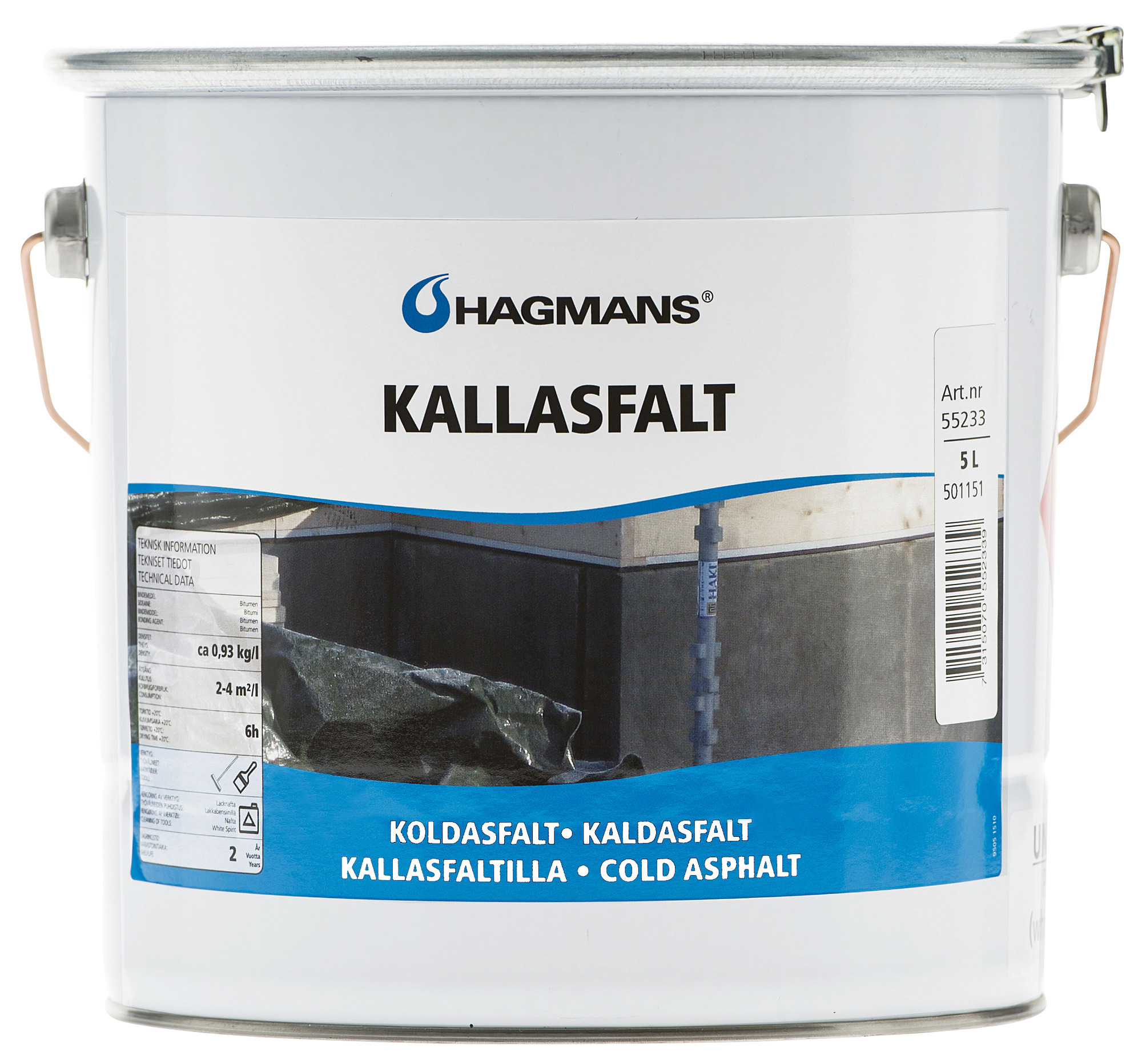 KALLASFALT 55233 HAGMANS 5L  - Hagmans kemi