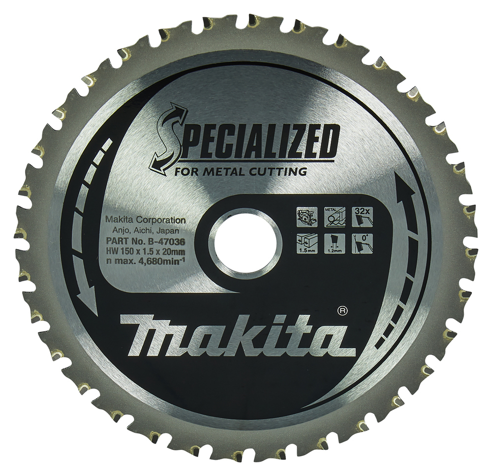 SÅGKLINGA B-47036 MAKITA TCT METALL 32T 150X20X1,5MM - Makita