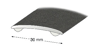 SKARVLIST 30 MM GRAFIT 100 CM NR 272 SJÄLVHÄFTANDE - Duri