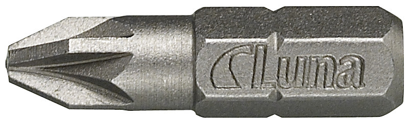 BITS FÖR POZIDRIV KRYSS-SPÅR 25 MM LUNA - Luna Tools | Elverktygstillbehör, handverktyg & verktygssäkring
