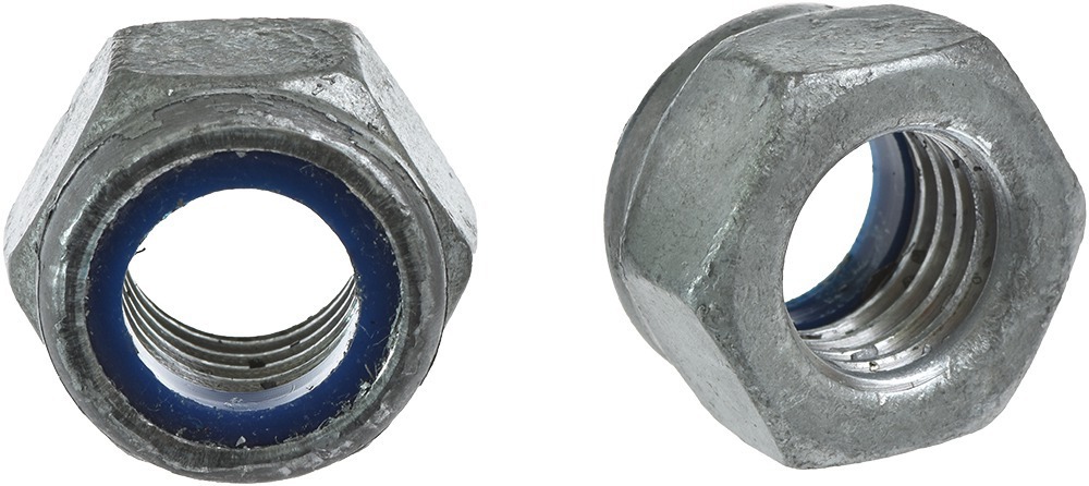 SEXKANTLÅSMUTTER M6LM LÅG 8 MED NYLONRING FZV - Arvid Nilsson