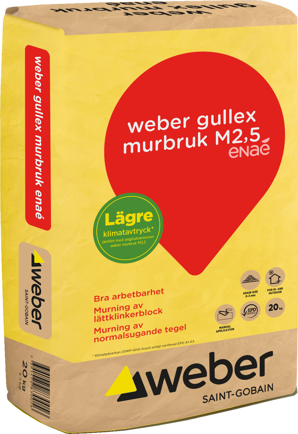GULLEX MURBRUK M2,5 20KG ENAÈ - Weber