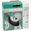 Grön förpackning med texten "HiKOKI". Bild på slipborstar och piktogram för användning. Text: "Ø100mm 751318".